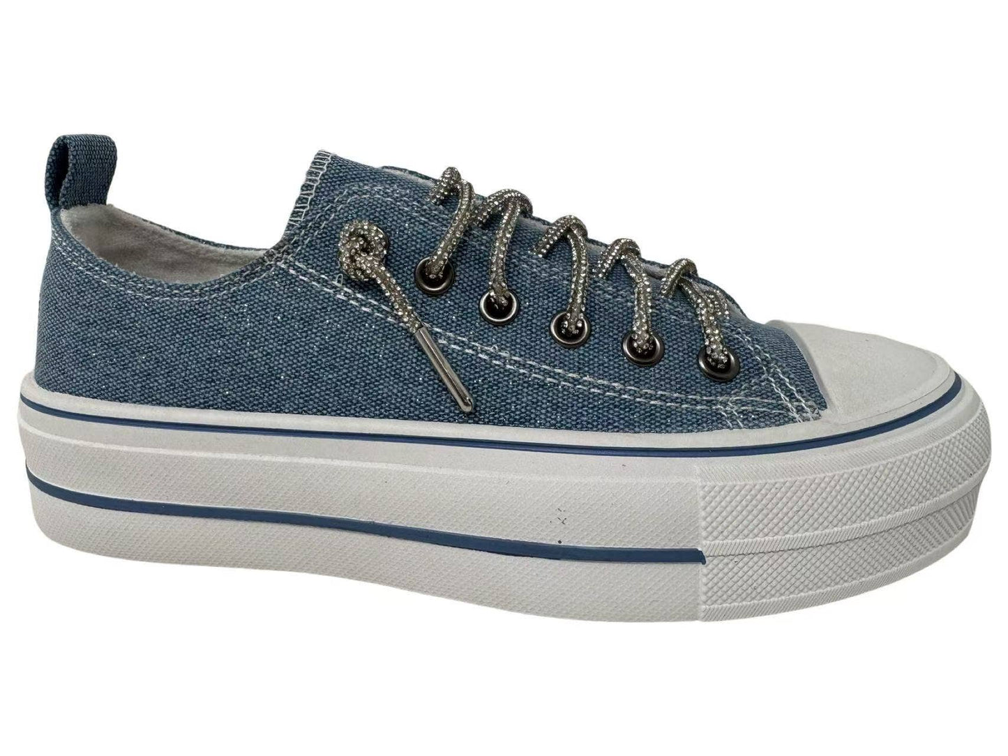 Sparkle and Rhinestone Lace-Up Sneaker Shoe