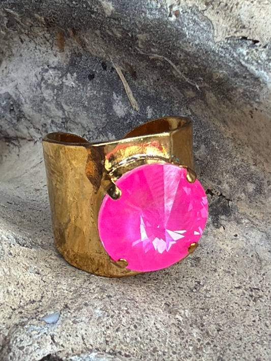 WETSTONE: Electric Pink Toadie Ring