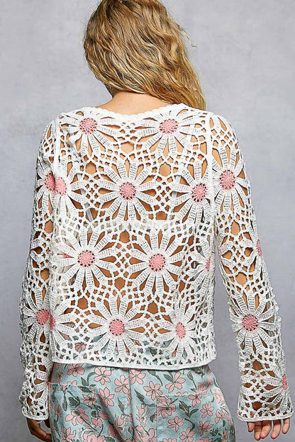 Daisy Mae Long Sleeve Crochet Top
