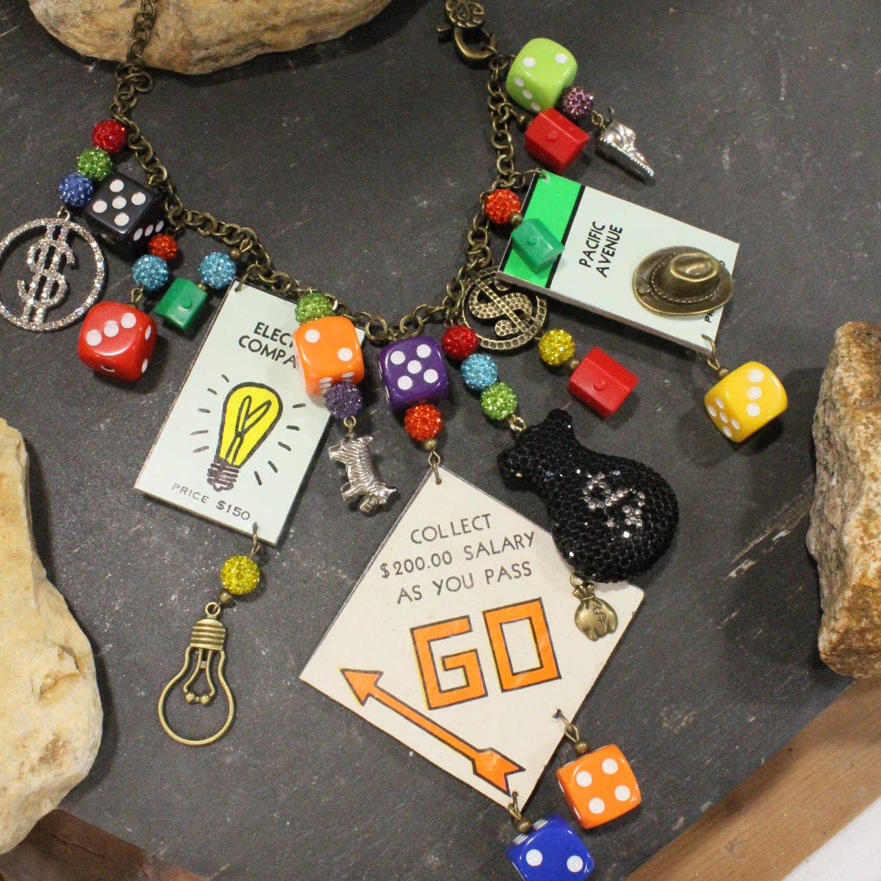 Go to Jail Monopoly Charm’d Necklace