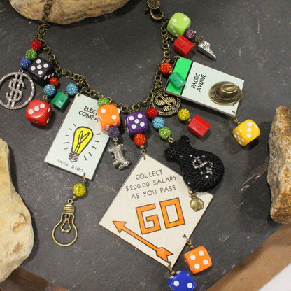 Go to Jail Monopoly Charm’d Necklace