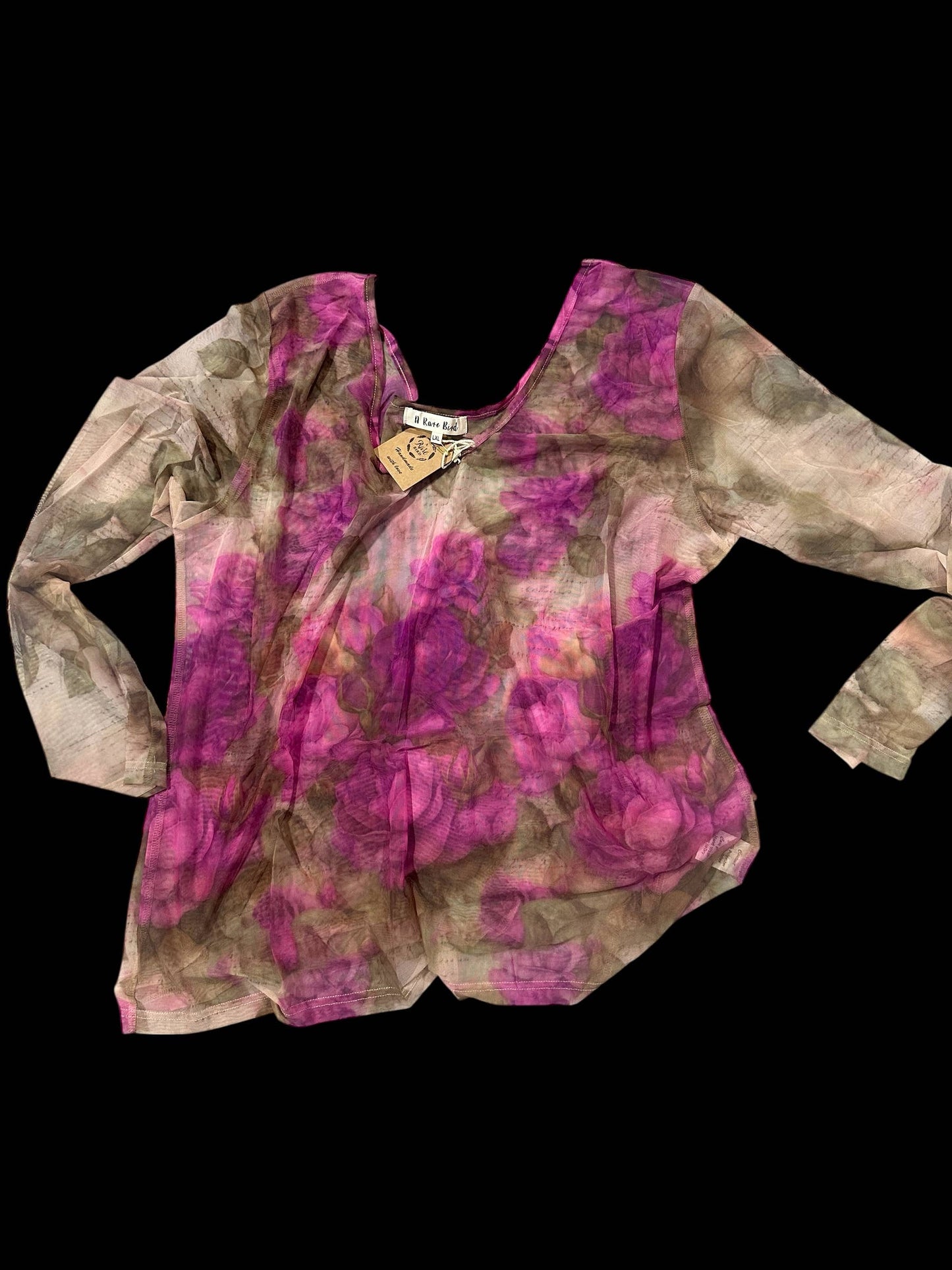 Roses More Roses Mesh Layering Top