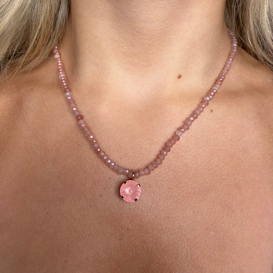 PAIGE NECKLACE FLAMINGO IGNITE