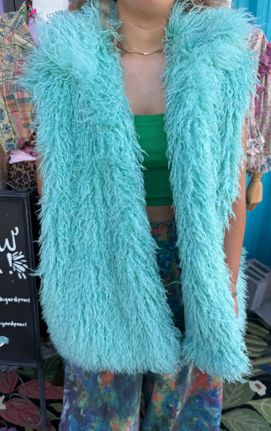 Shaggy Faux Fur Longline Vest