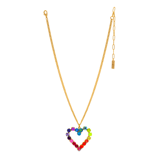 Mini Heart POP Necklace in Candy Crush