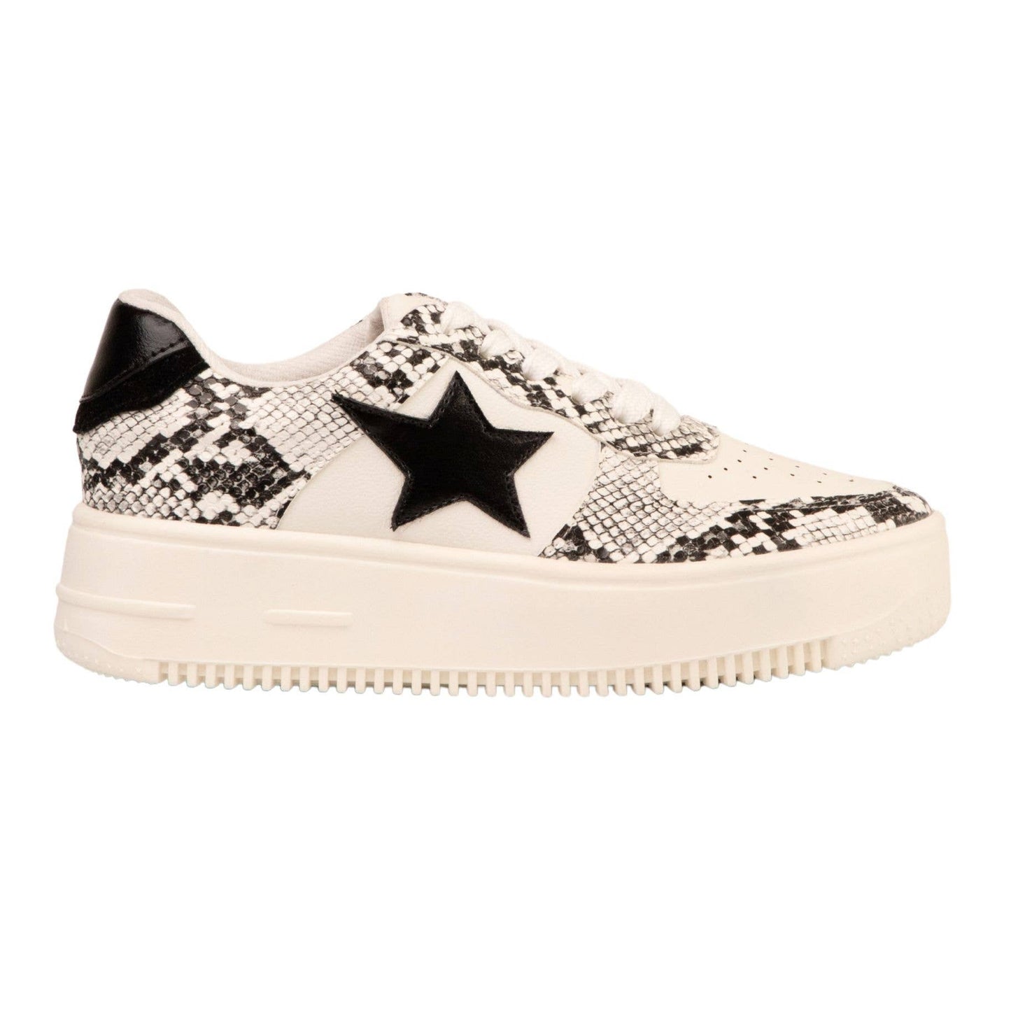 Animal Print Star Sneakers