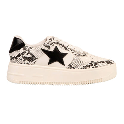 Animal Print Star Sneakers