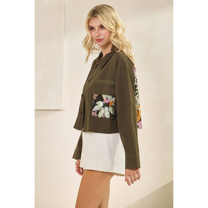 Sequins Contrast Jacket