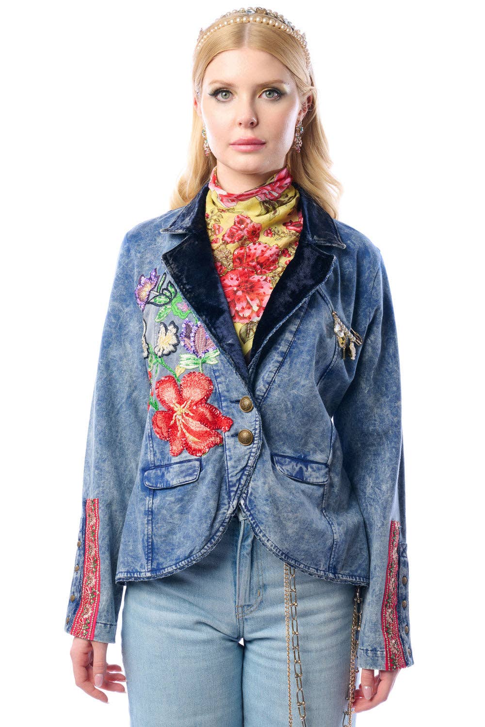 Colonel Jacket-Blue Wash | French Terry Jacket | Blazer