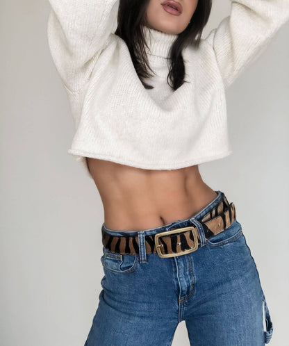 Always Misbehavin' Cowhide Belt