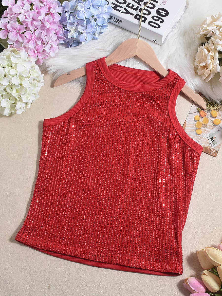 MULTIPLE STYLES!!  Sequin Party Tank Top