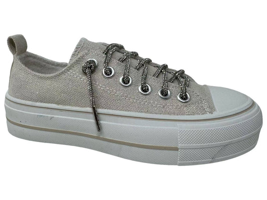 Sparkle and Rhinestone Lace-Up Sneaker Shoe