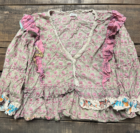 Dusty Bloom Olive Top