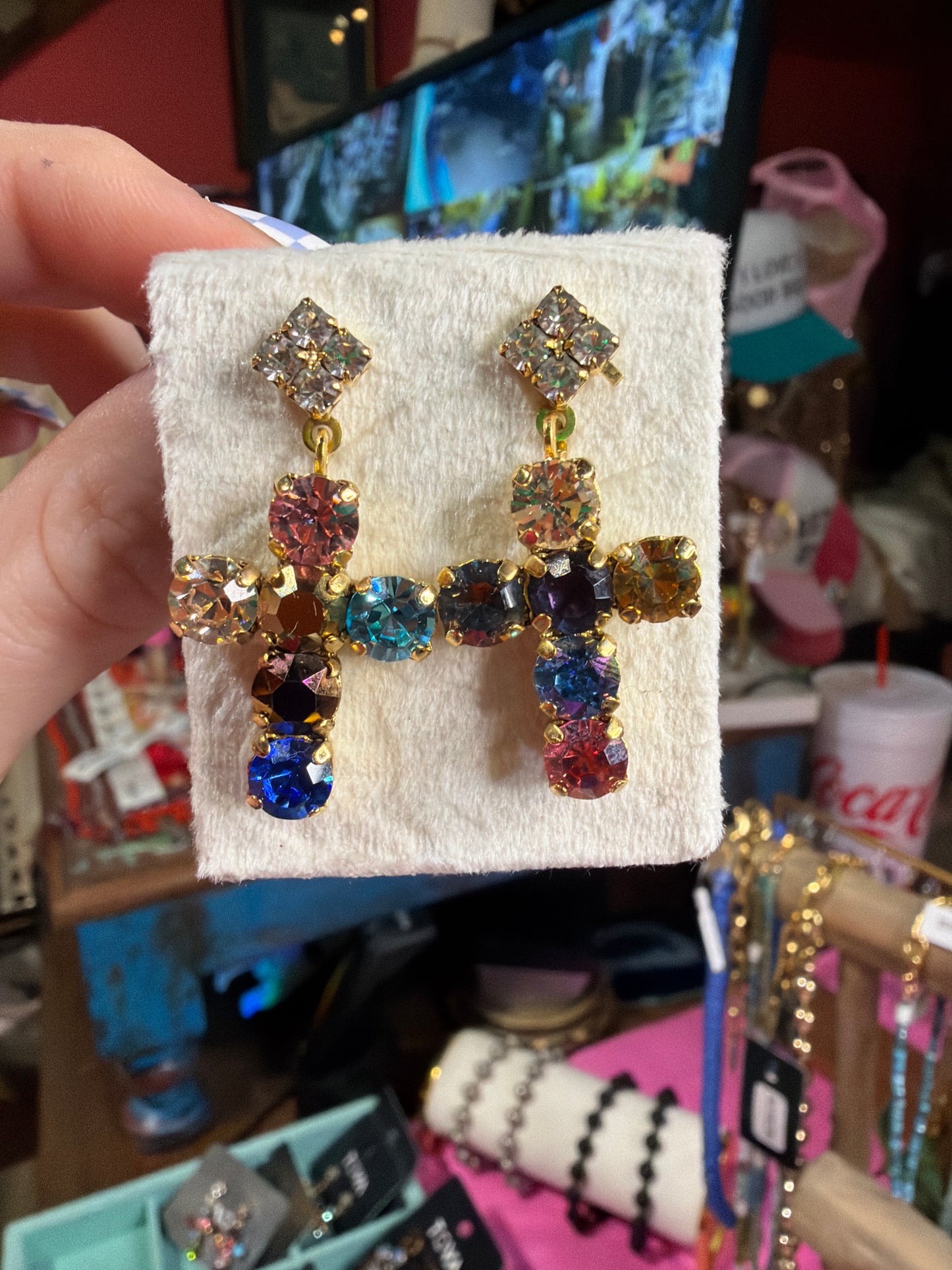 Custom Baby Cross Donatella Earrings