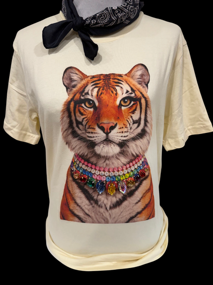 Jeweled Collar Tiger T-Shirt