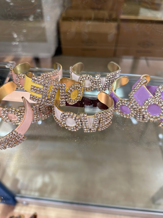 Enamel LOVE CUFF