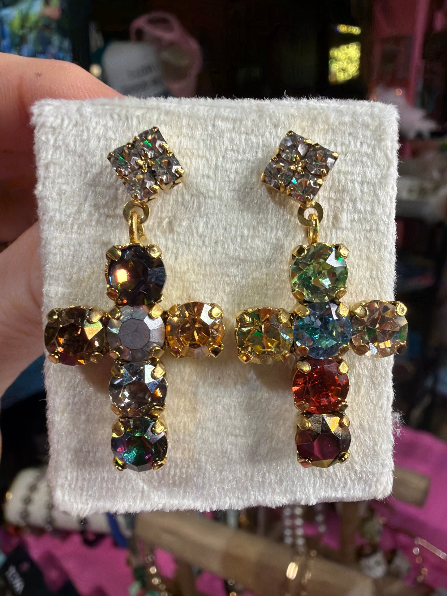 Custom Baby Cross Donatella Earrings