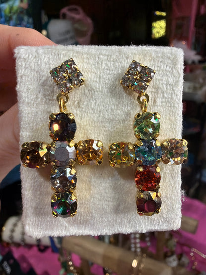 Custom Baby Cross Donatella Earrings