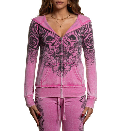 Forgotten Burnout Zip-Up Hoodie
