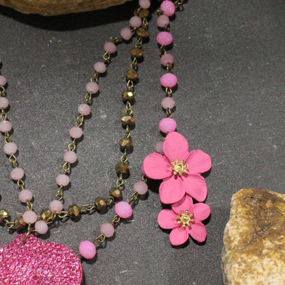 Power In The Flower Pinkie Layered Necklace