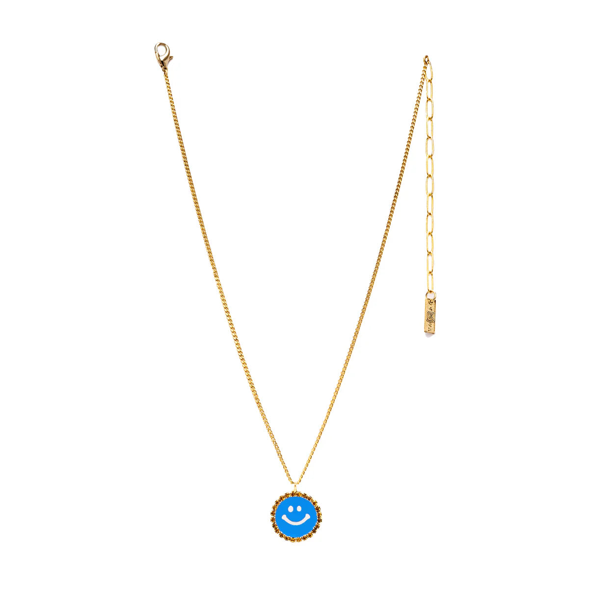 MINI BE HAPPY SMILEY FACE NECKLACE