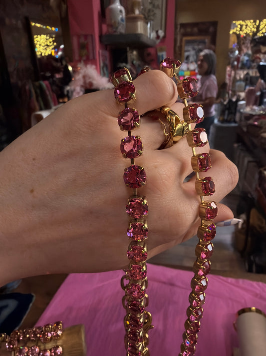 Oakland Necklace in Fairy Dust/ Unfoiled Rose