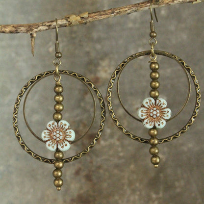 Picasso Glass Bead Earrings
