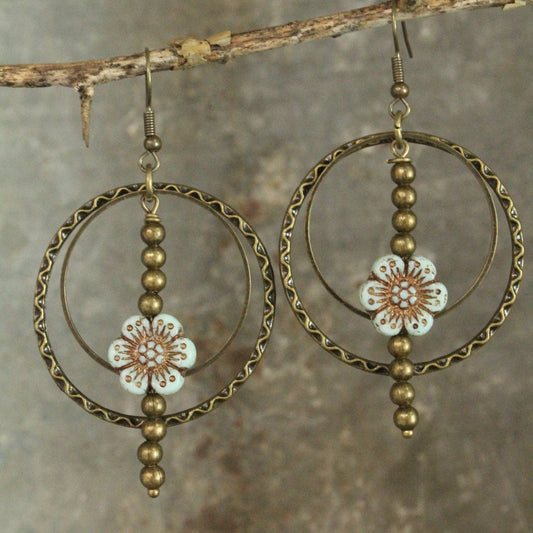 Picasso Glass Bead Earrings