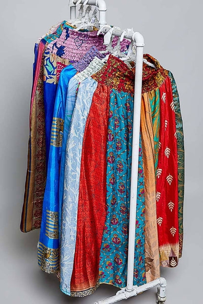 One-of-a-Kind Smocked Waist Printed Wide Leg Pants