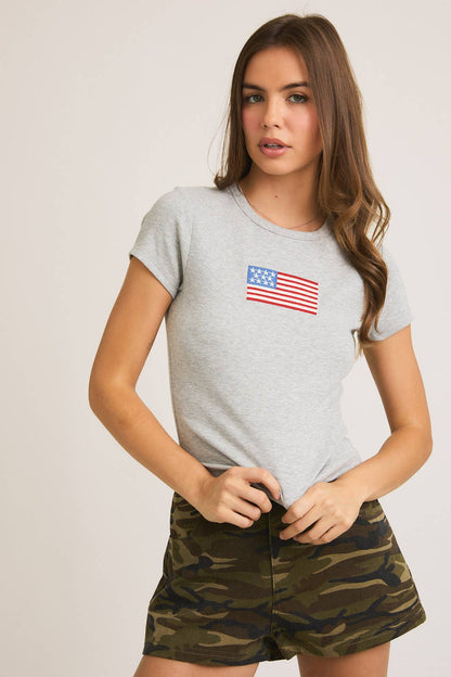 SHORT SLEEVE USA T-SHIRT