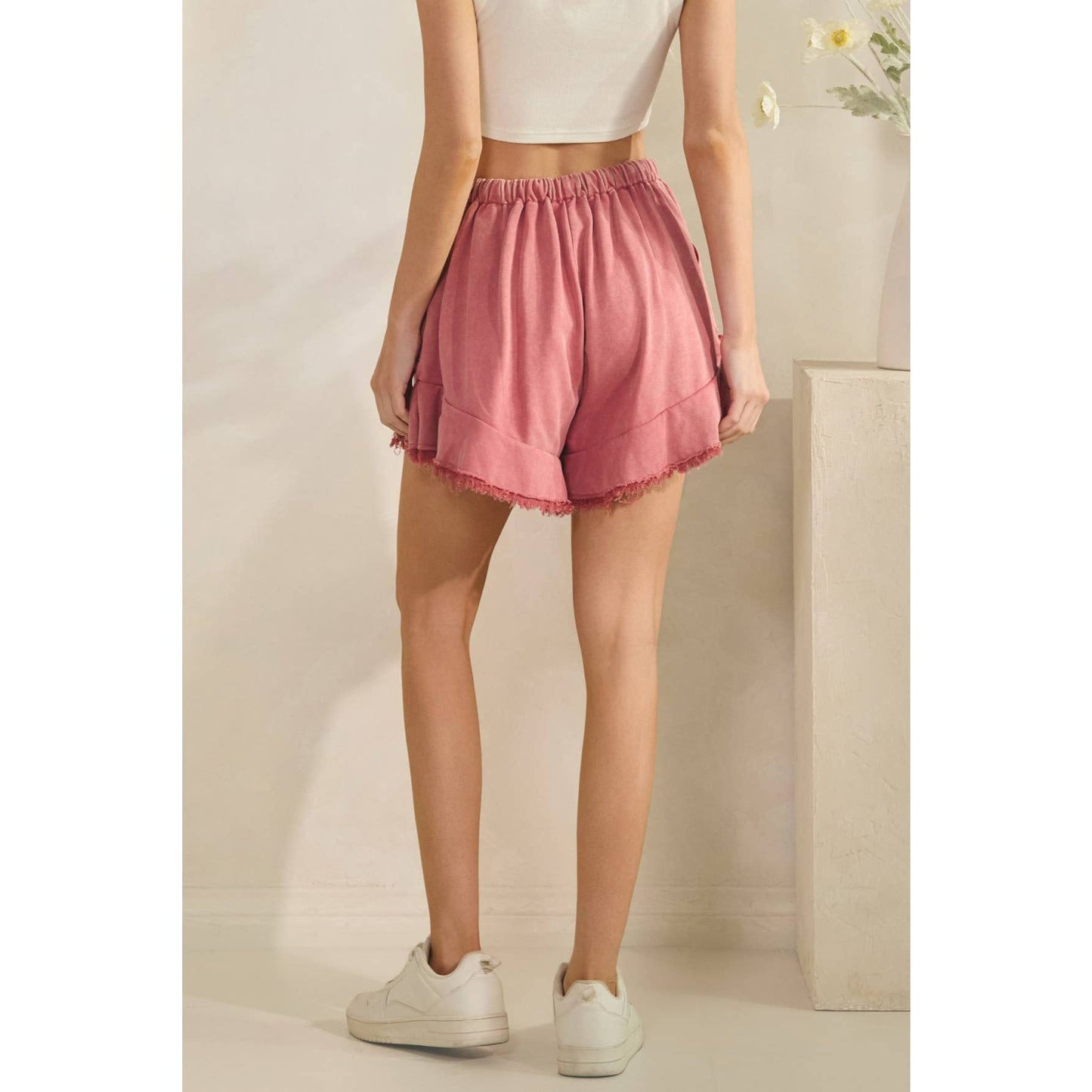 SUNSET WASHED FRAY SHORTS