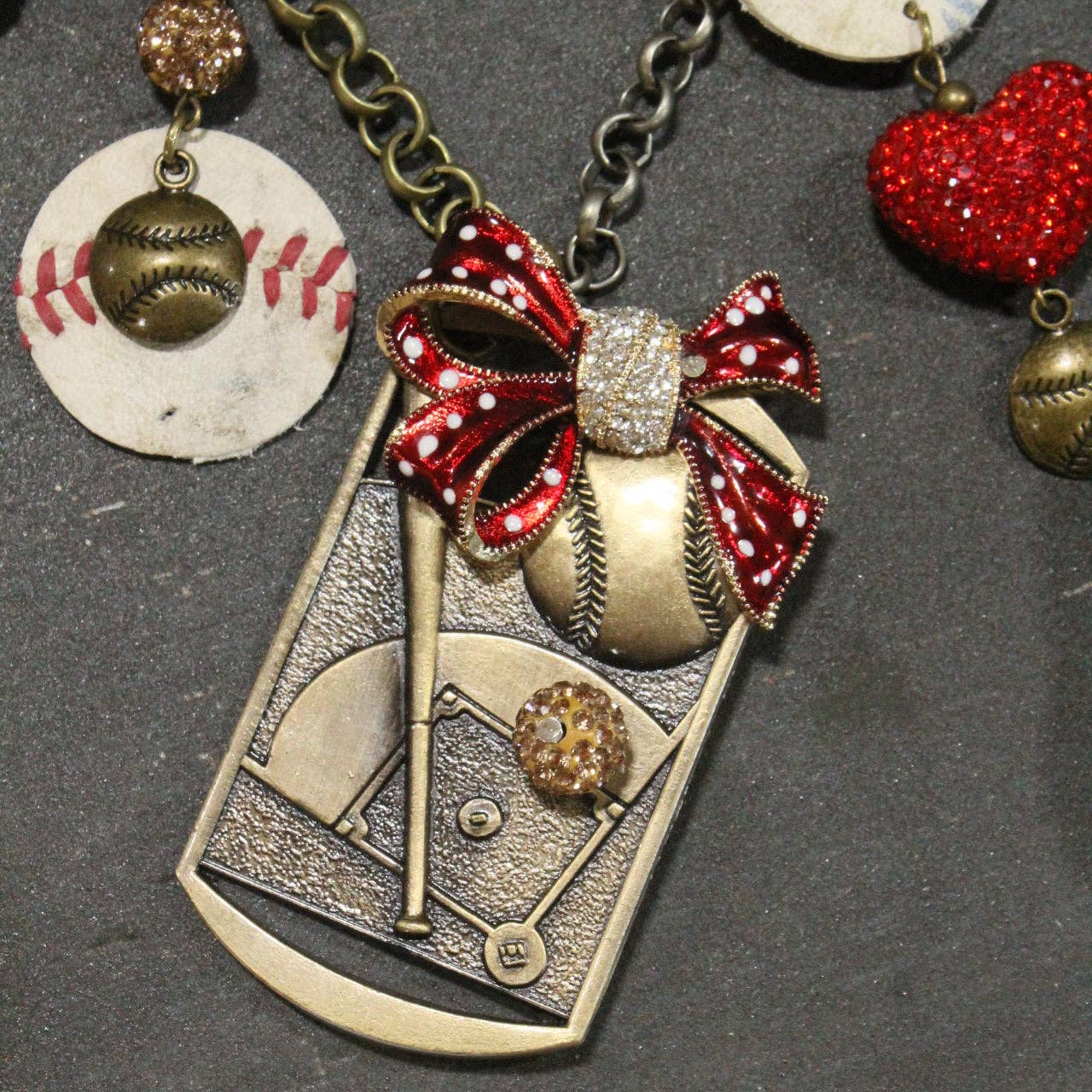 Home Run Hitter Charm'd Necklace