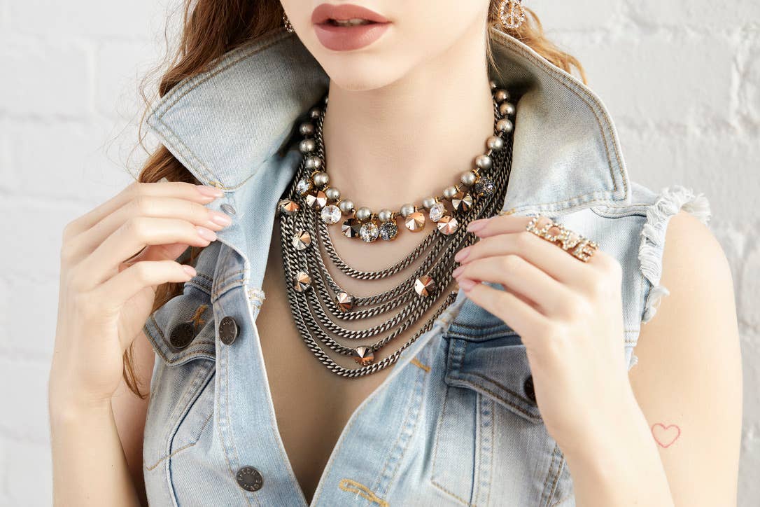 Anya Necklace in Metallics