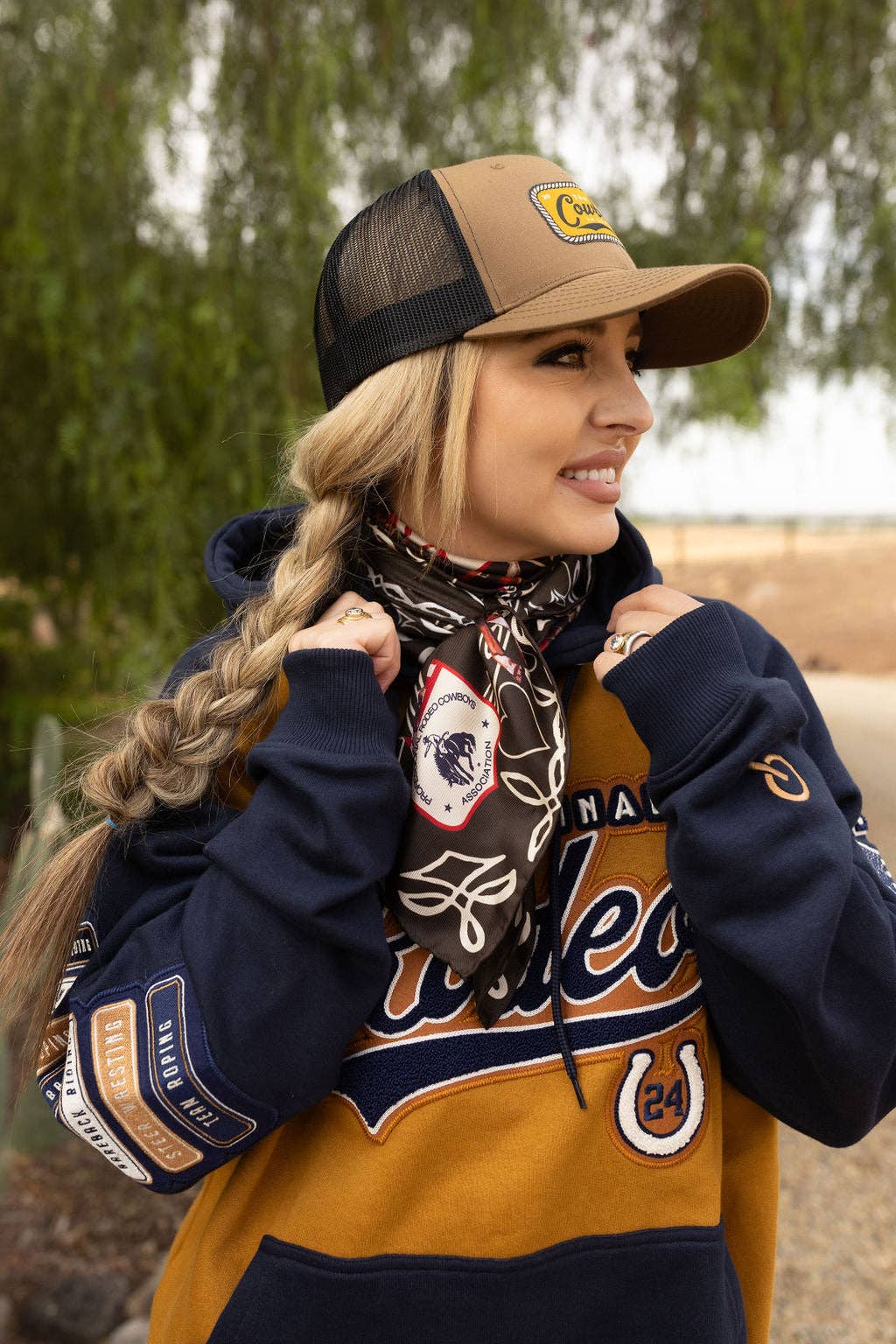 NFR Lucky Horseshoe Wild Rag Scarf