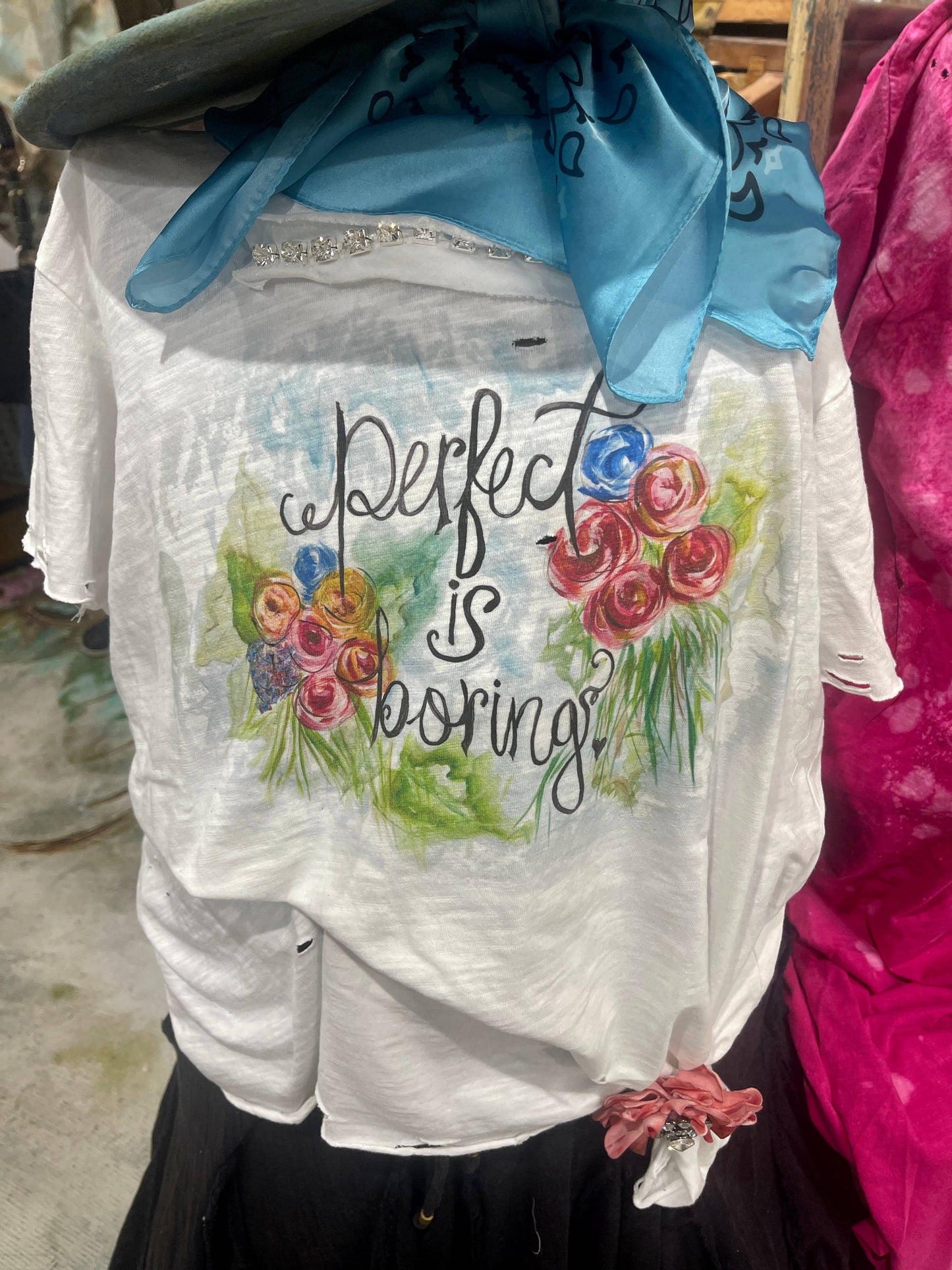 Perfect is Boring Tattered Shirt
