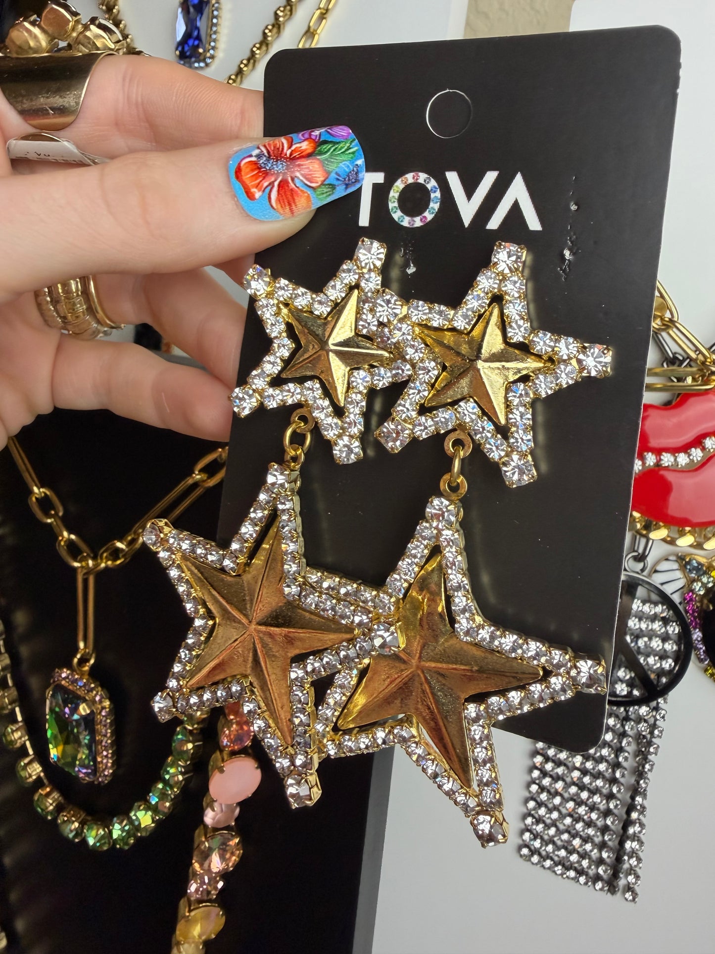RHINESTONE COWBOY EARRINGS