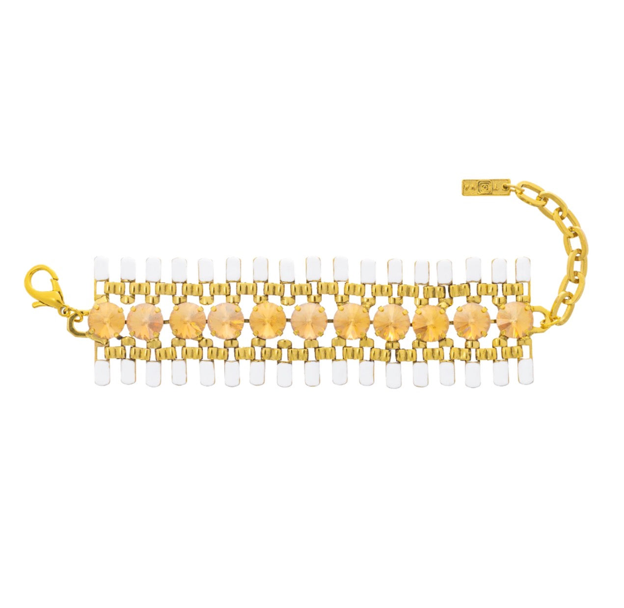 CASSIA BRACELET IN WHITE AND GLITTERATI