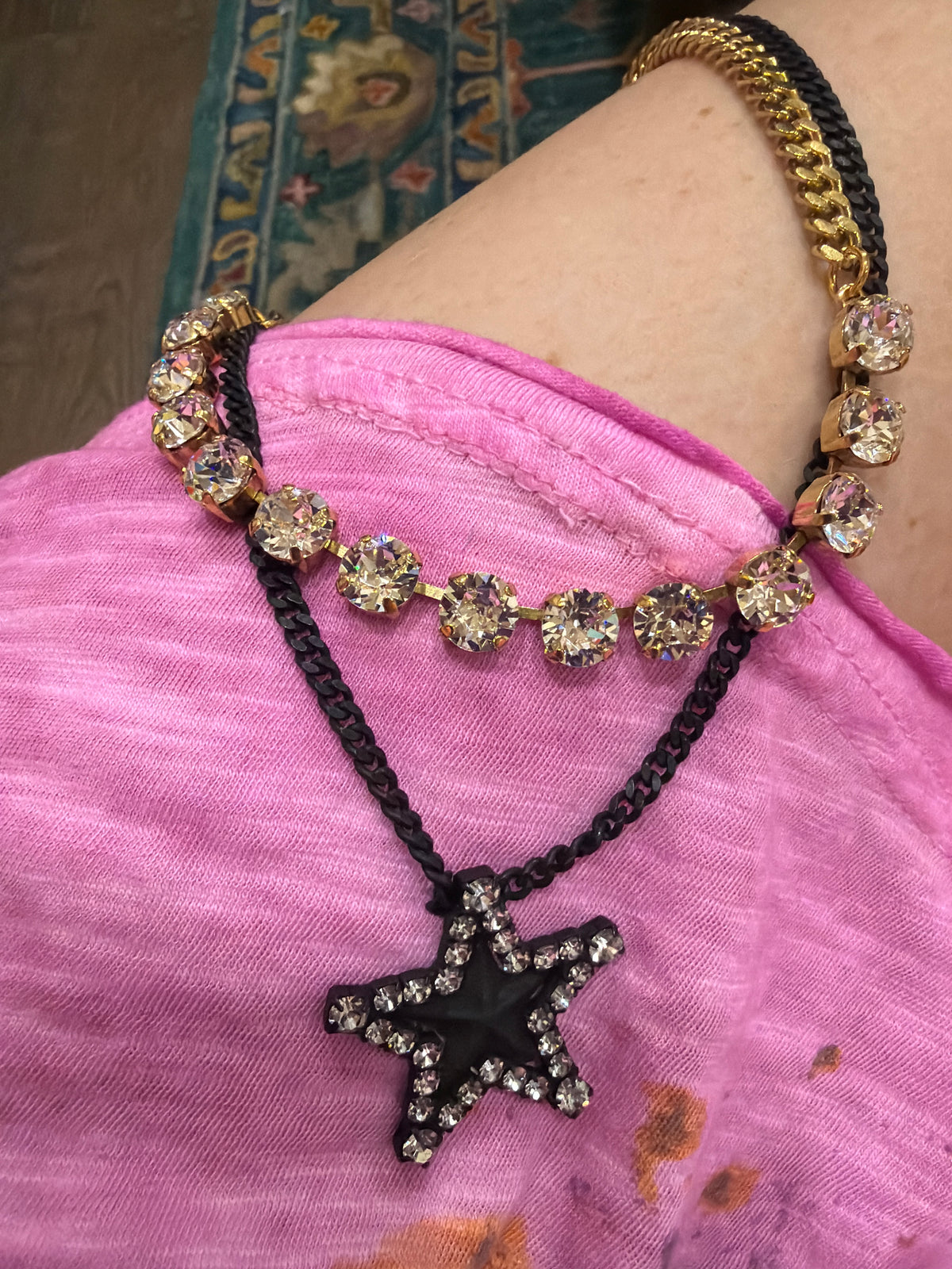 Layered stars Multi II Necklace SMUTT GOLD