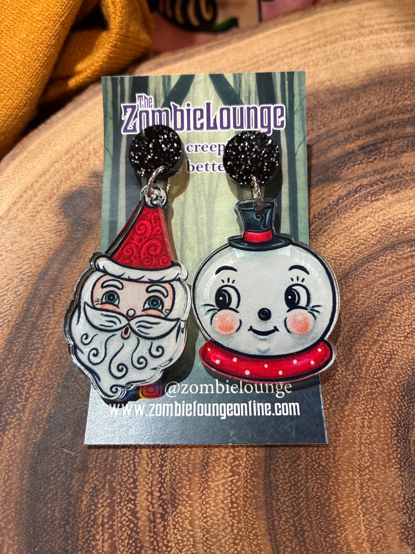 Santa and Snowman Earrings