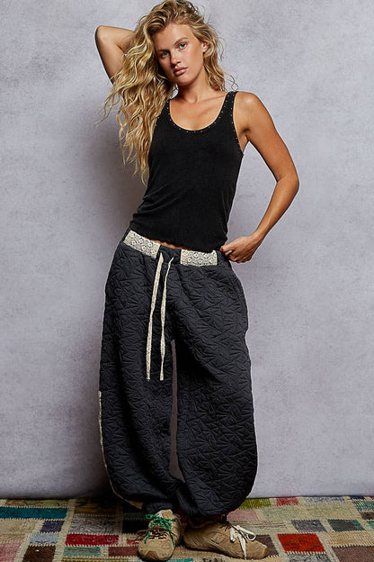 Riibbed Metallic Stud Tank Top