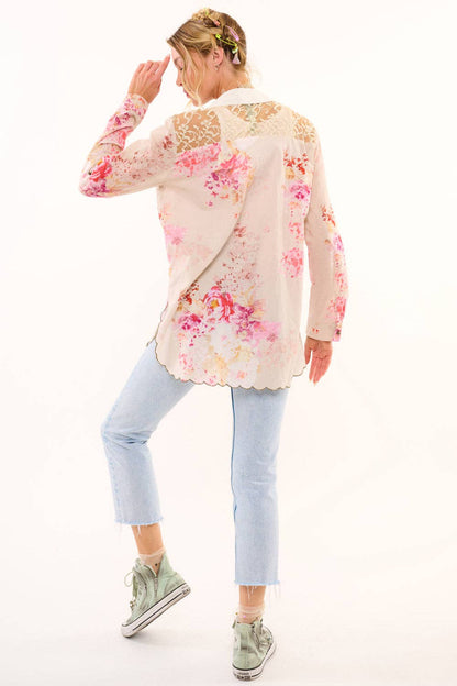 The Thought of You Shirt Boho Blouse