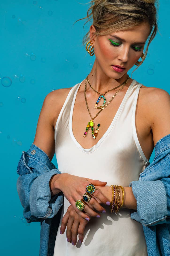 Monogram in Colors Necklace