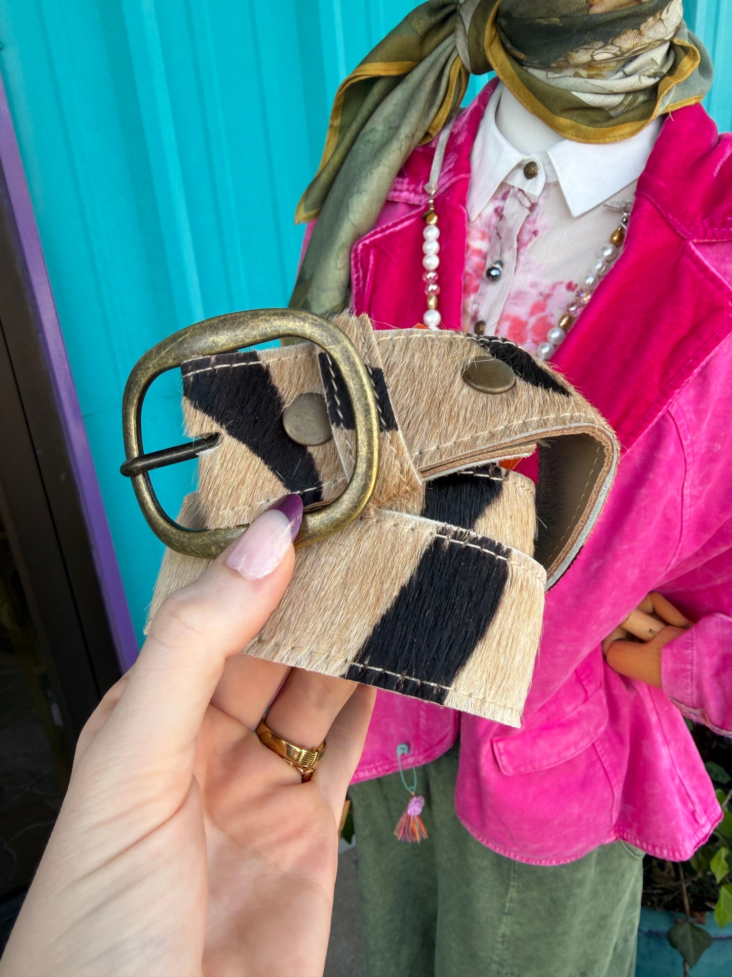 Always Misbehavin' Cowhide Belt