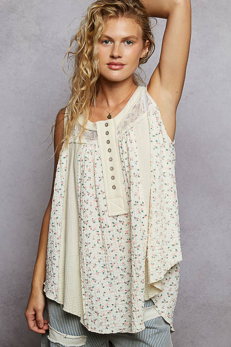 Prairie Mae Oversized Flowy Tank Top