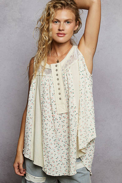 Prairie Mae Oversized Flowy Tank Top
