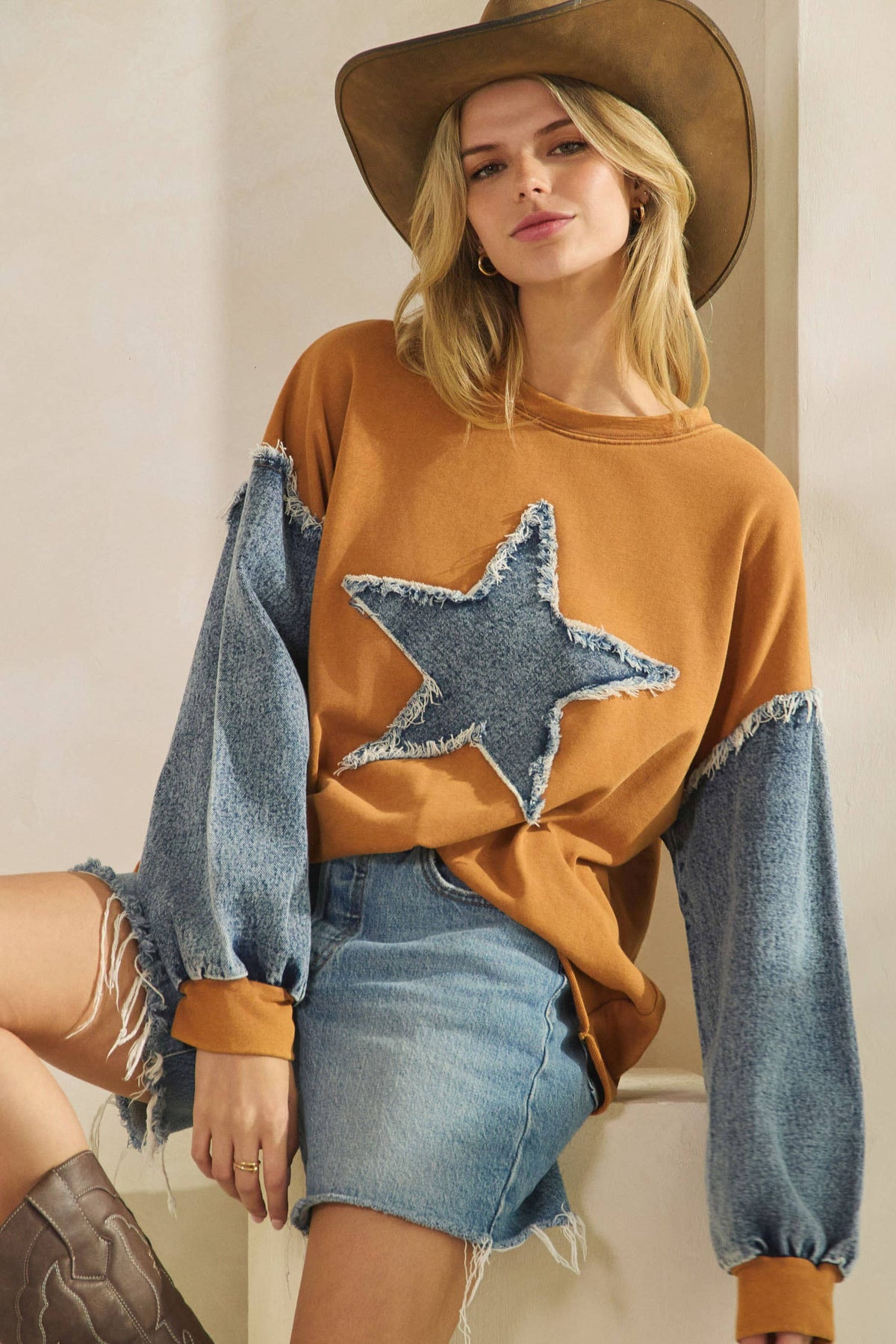 WILD STAR  SLEEVE PULLOVER
