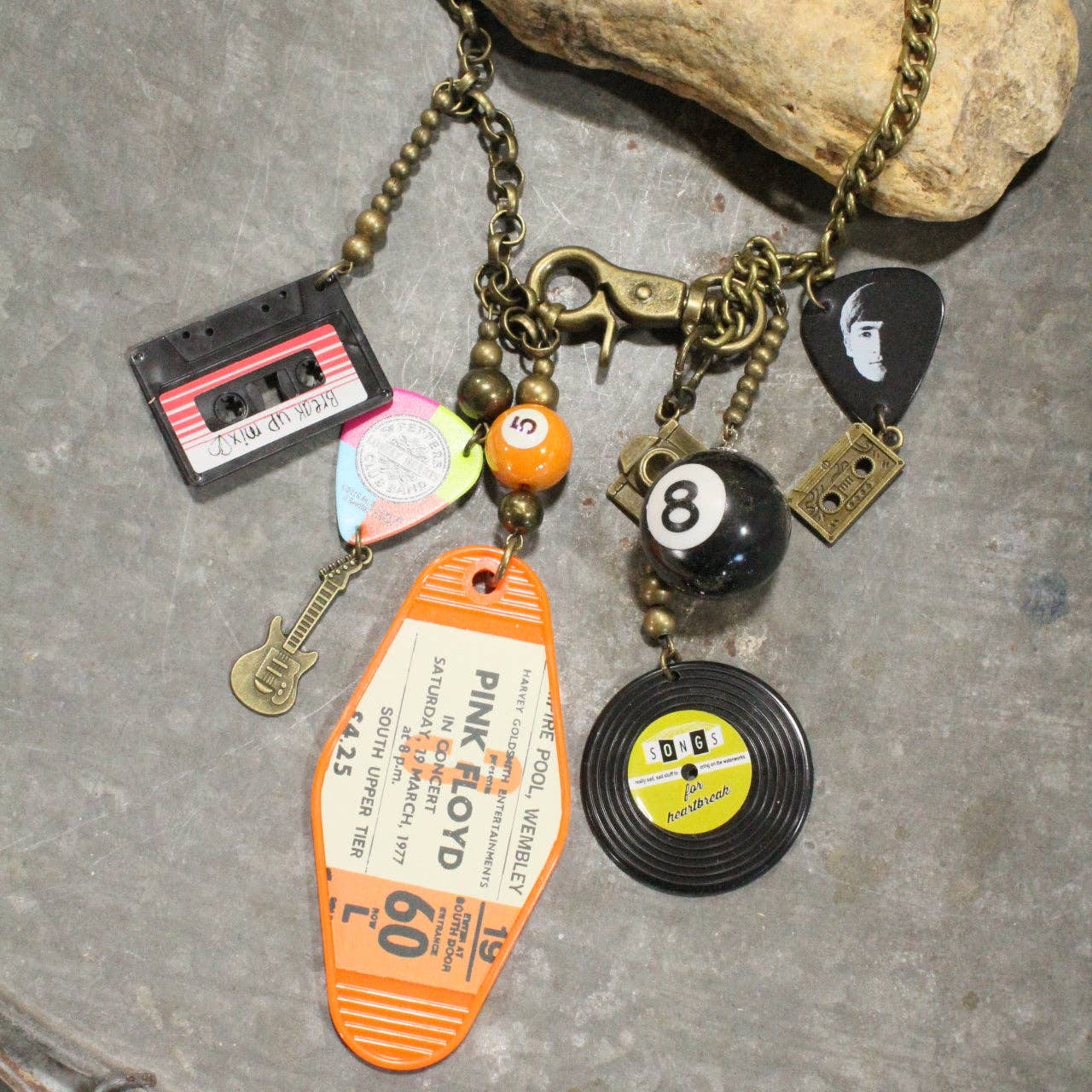 I Love Rock N Roll Charm'd Necklace