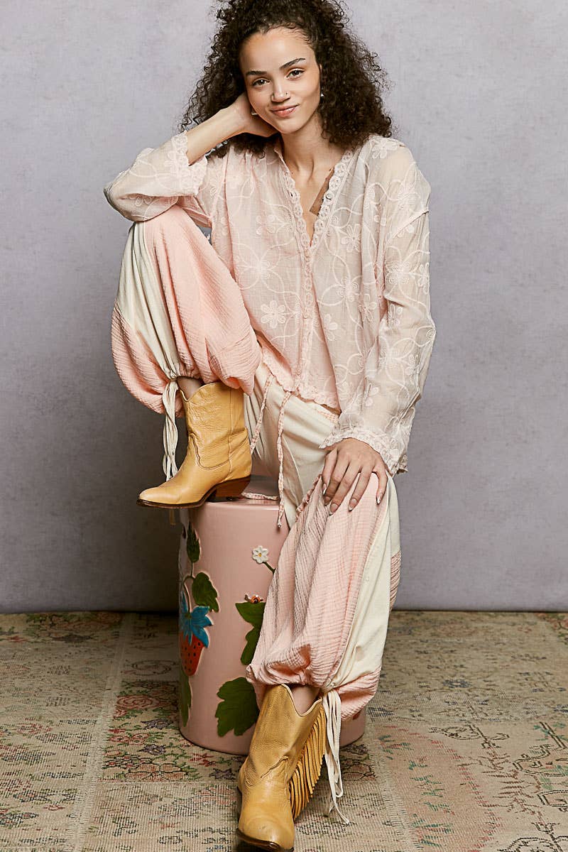 Boho Embroidered Linen Hooded Jacket
