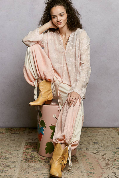 Boho Embroidered Linen Hooded Jacket