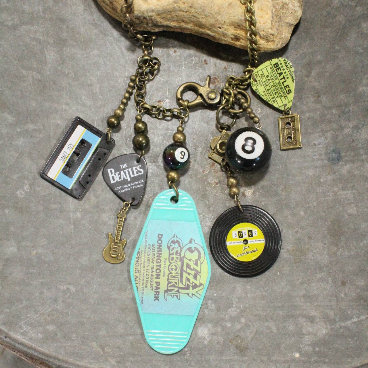 I Love Rock N Roll Charm'd Necklace